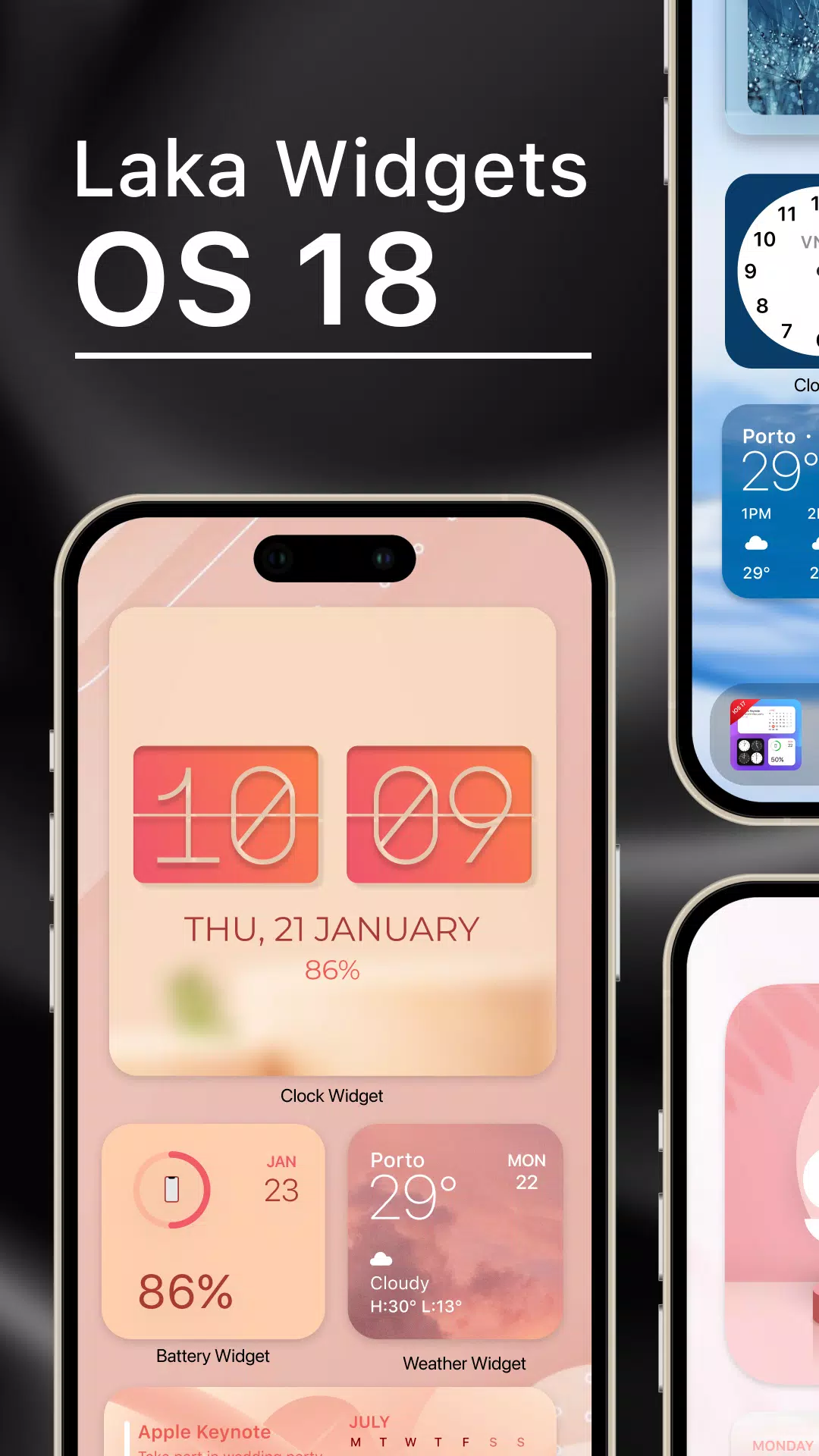 Laka Widgets: Widget OS 18 Captura de pantalla 1