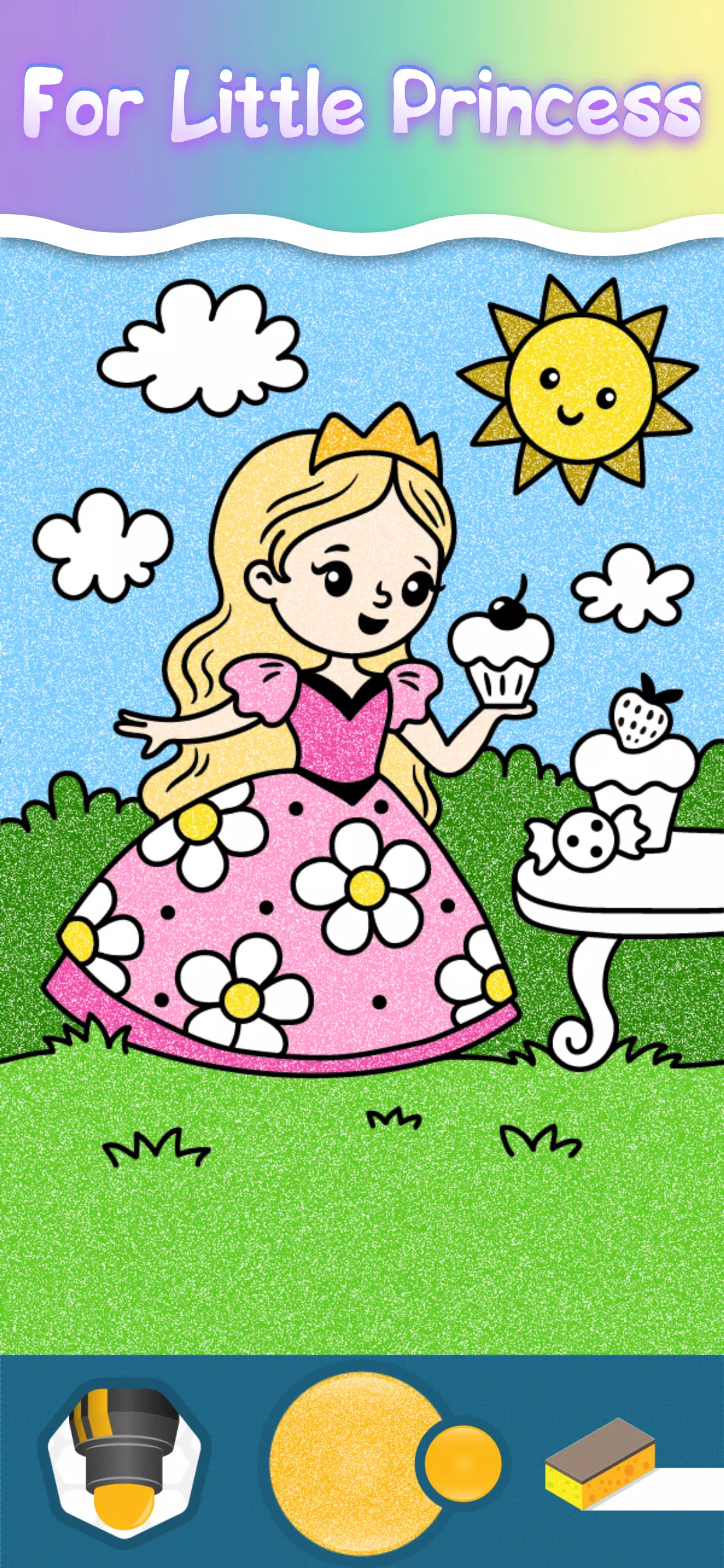 Schermata Drawing Princess Coloring Game 1