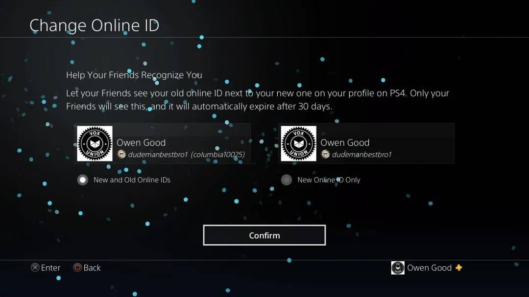 Changing Your PSN ID