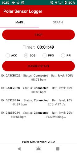 Polar Sensor Logger 스크린샷 1