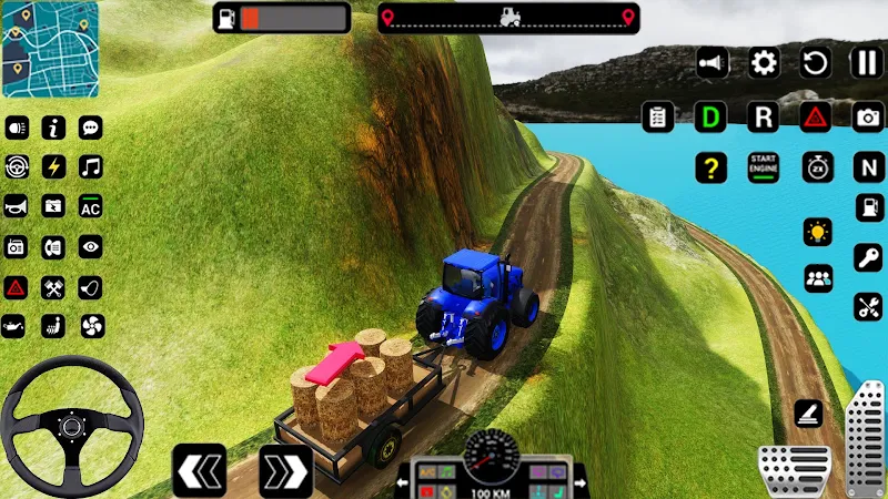 Tractor Trolly Driving Games Скриншот 3