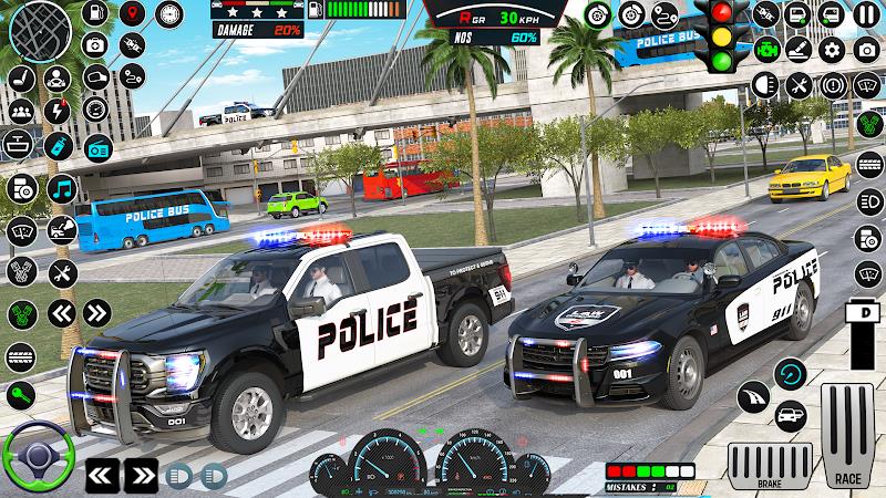 US Police Car Parking - King Tangkapan skrin 4