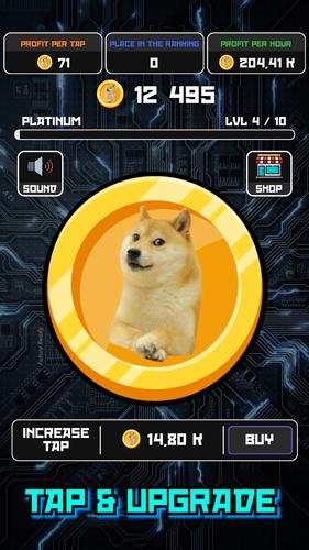 Crypto Clicker Doge Coin Idle Capture d'écran 1