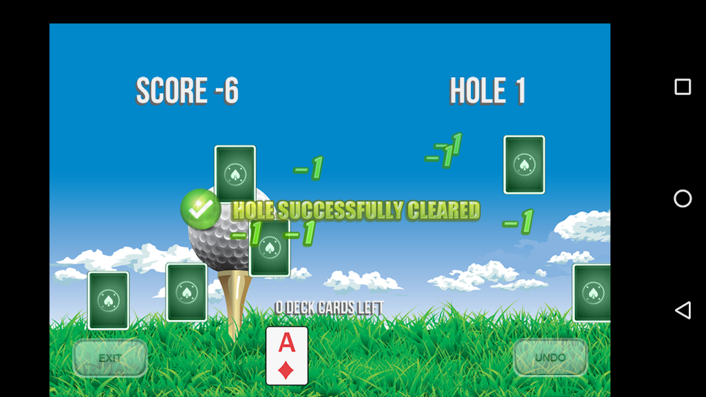 Schermata Golf Solitaire 18 3