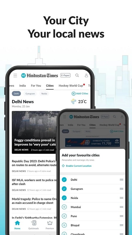Hindustan Times: Daily News Capture d'écran 2