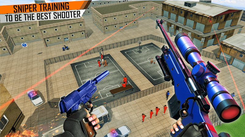 Prisoner Sniper Shooting 3D Gun Games Capture d'écran 3