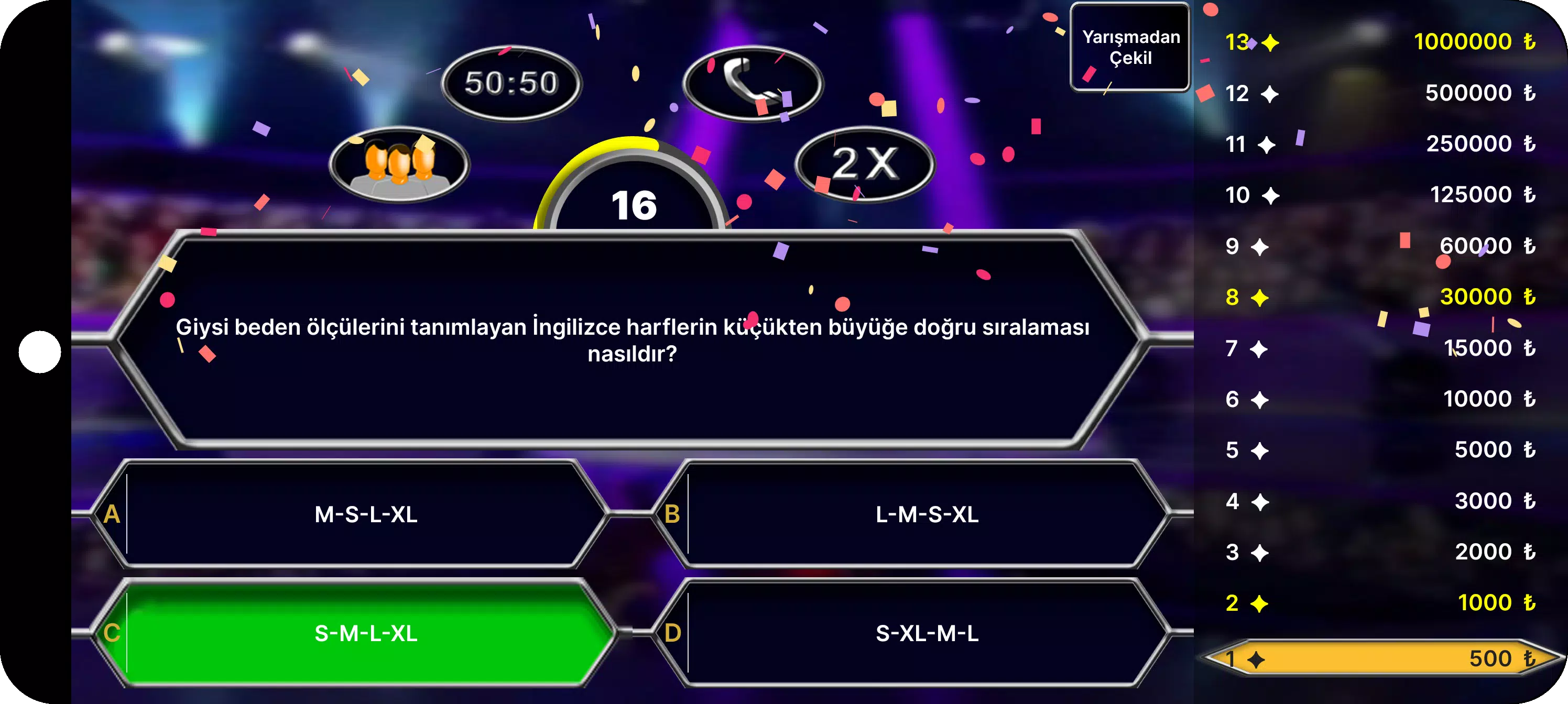 Milyoner Bilgi Yarışması应用截图第3张