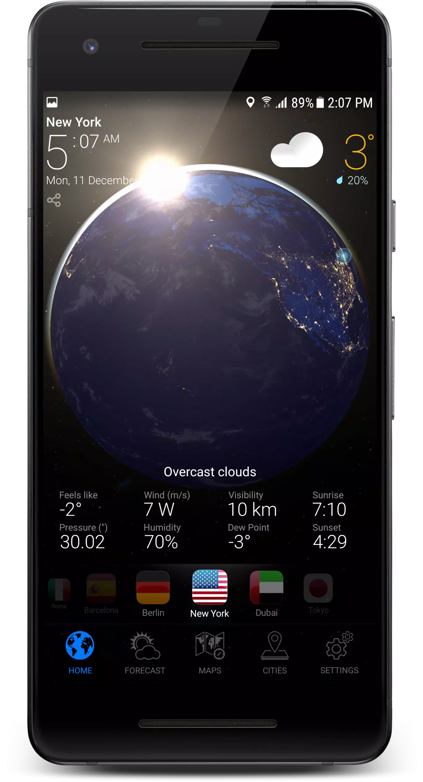 3D EARTH PRO - local forecast Скриншот 2