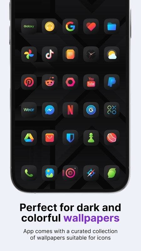 Athena Dark Icon Pack Zrzut ekranu 2