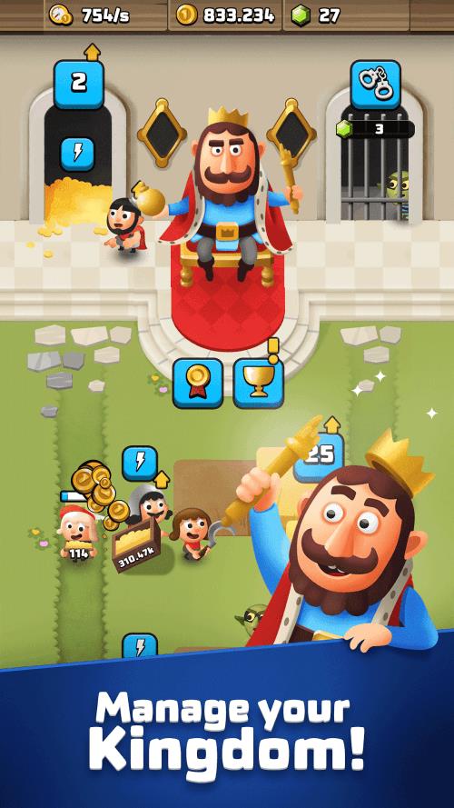 King Royale: Idle Tycoon Schermafbeelding 1