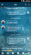 SMS Messages Bubble Rain Theme ဖန်သားပြင်ဓာတ်ပုံ 2