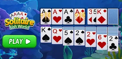 Solitaire Fish World-OceanTrip ภาพหน้าจอ 1