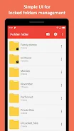 Lock my Folder - Folder hider स्क्रीनशॉट 1