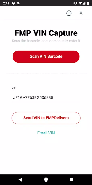 FMP Vin Scan for FMPDelivers by DST Скриншот 2