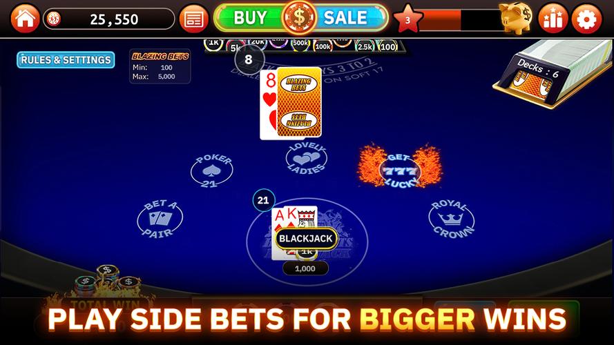 Blazing Bets Blackjack 21 ဖန်သားပြင်ဓာတ်ပုံ 2