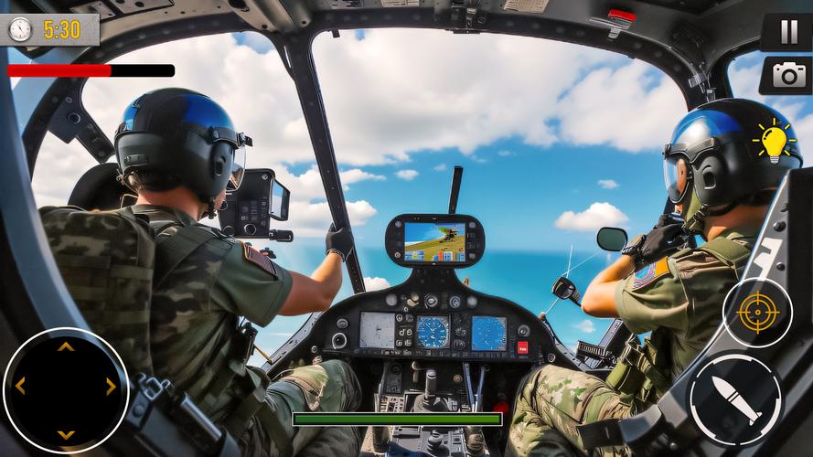 Gunship Battle Offline Game Captura de pantalla 2