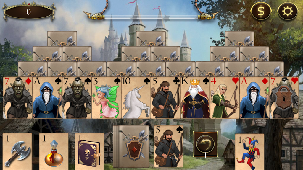 Legends of Solitaire Curse of the Dragons TriPeaks Screenshot 1