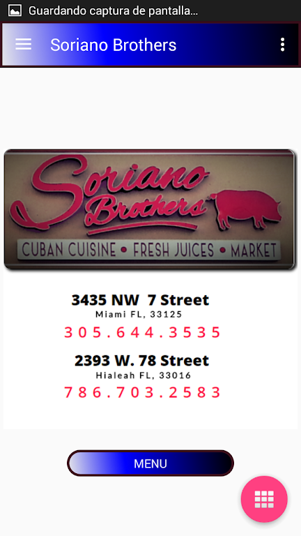 Soriano Brothers Cuban Cuisine স্ক্রিনশট 1
