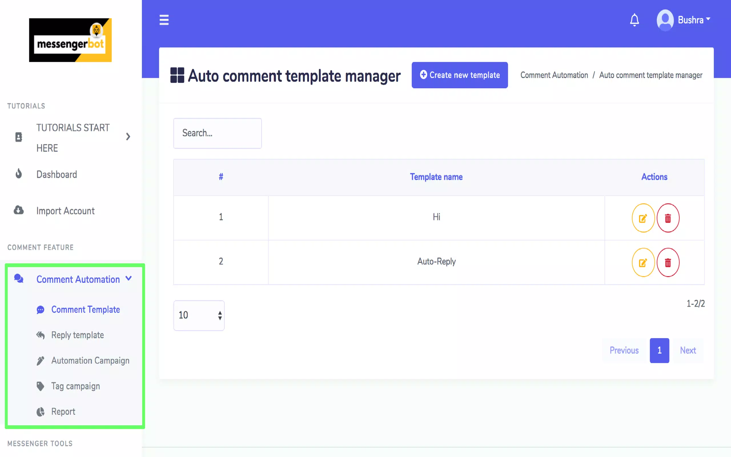 Messenger Bot Screenshot 2