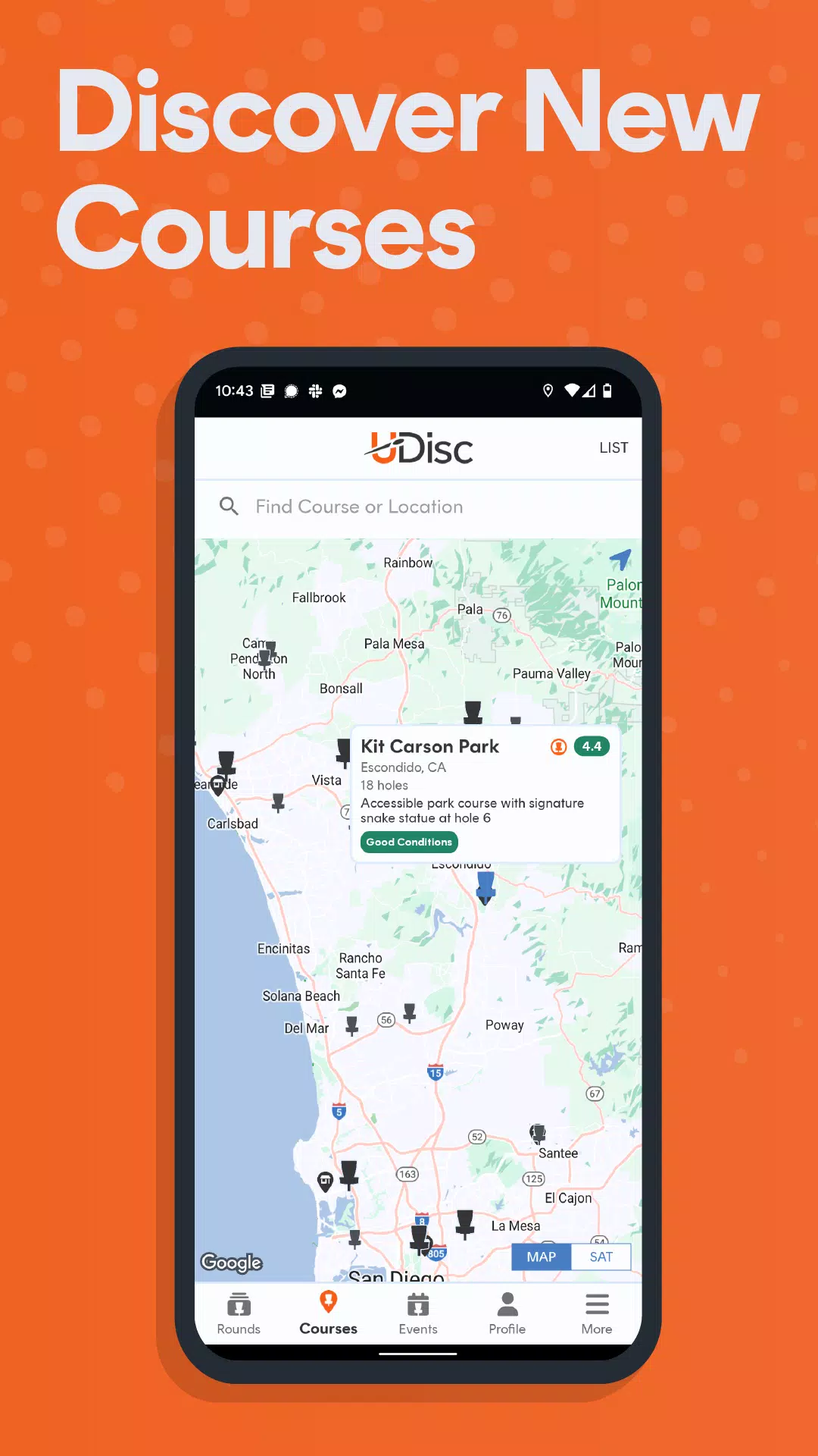 UDisc ภาพหน้าจอ 1
