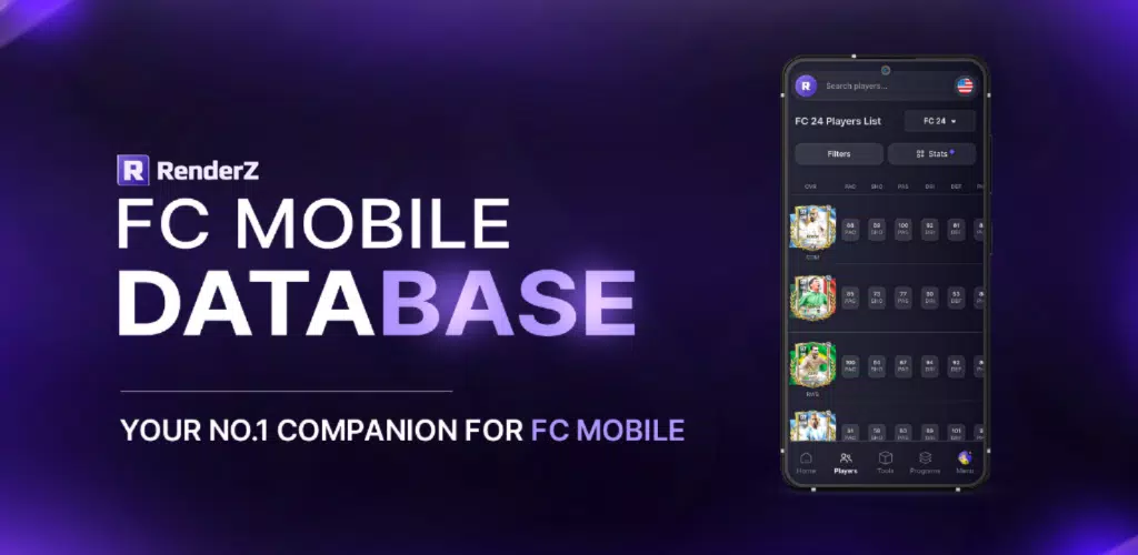 RenderZ: FC Mobile 24 Database Capture d'écran 1