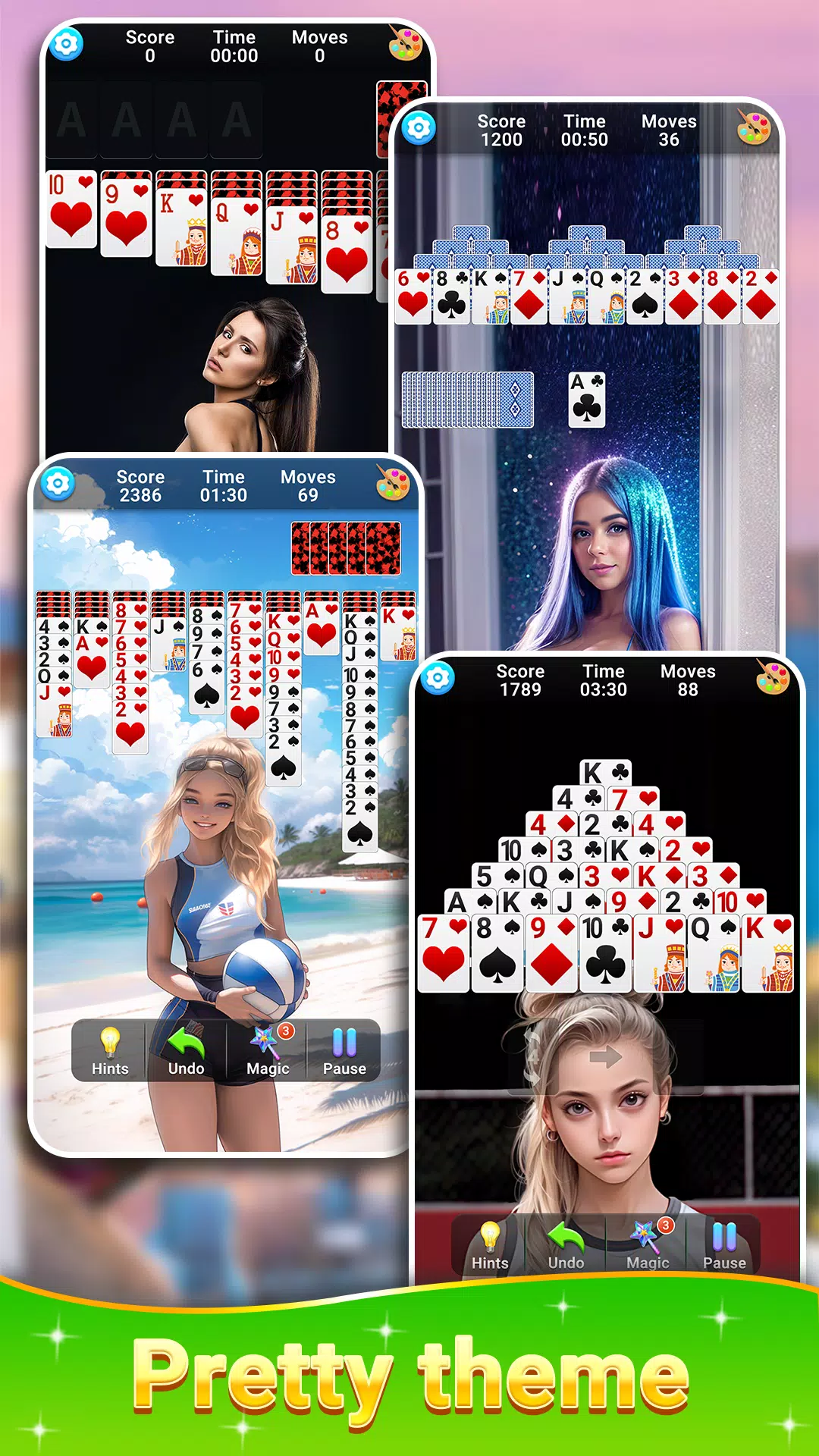 Solitaire Collection Girls Ekran Görüntüsü 3