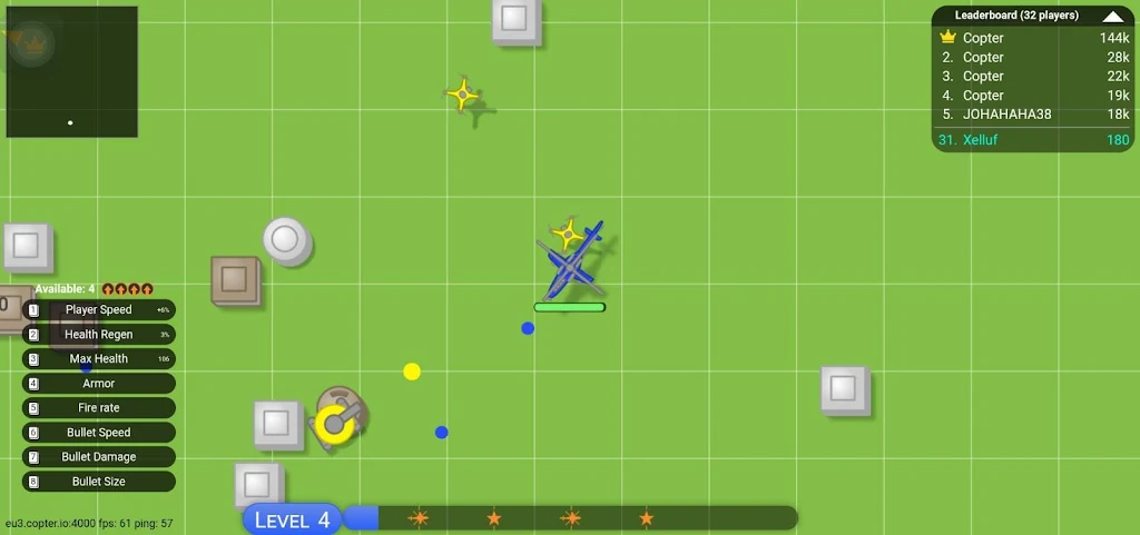 Schermata copter.io -Destroy the enemies 4