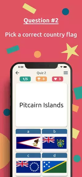 Flags Quiz:  World Geo Trivia スクリーンショット 3