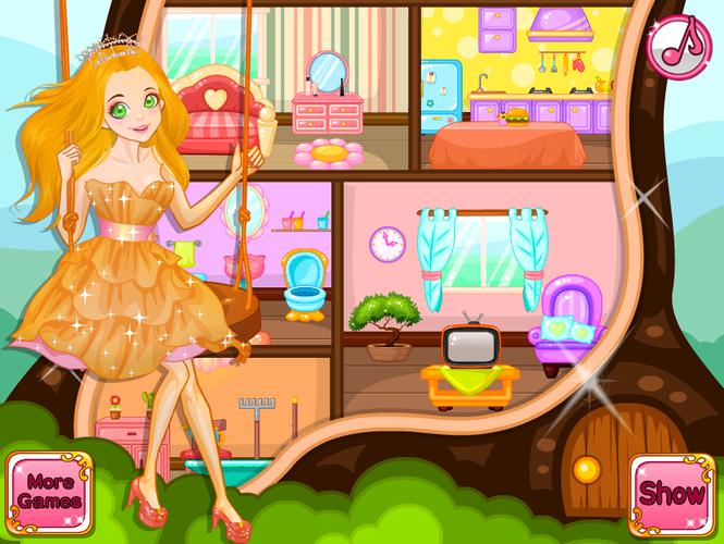 Princess Doll House Decoration Capture d'écran 1
