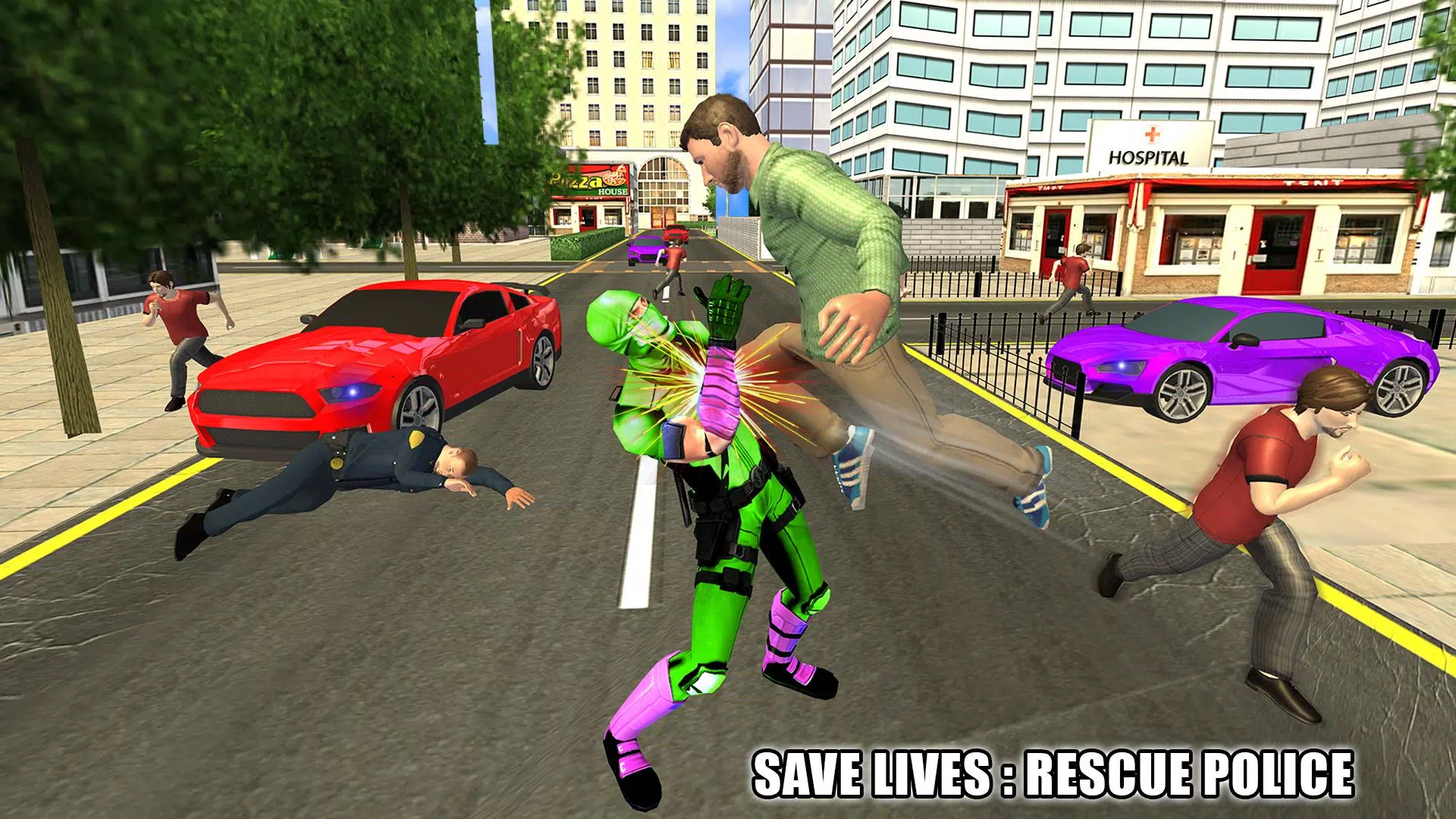 Flying Ninja Hero Crime Chase 스크린샷 3
