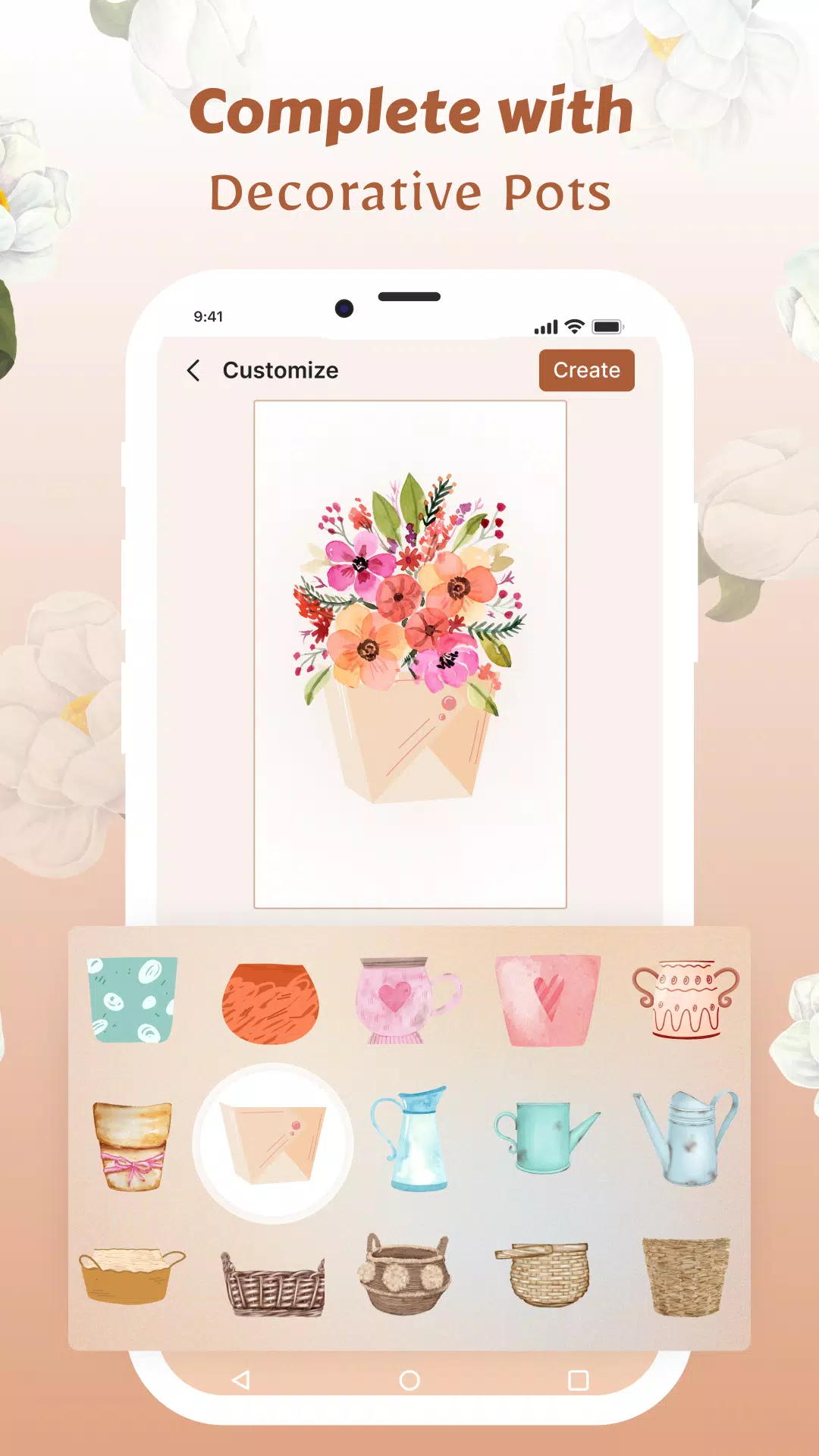 Flower Language Wallpaper DIY Скриншот 4