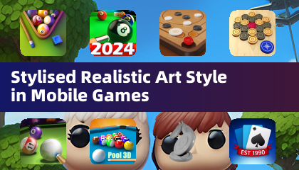 Stilisierte realistische Kunst in Mobilspielen