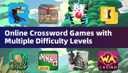 線上填字遊戲，多種難度層級